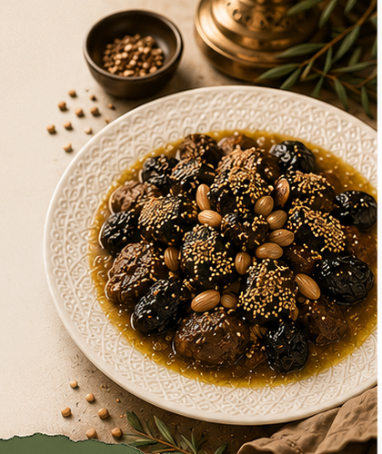 Tajine de veau aux pruneaux et amandes
